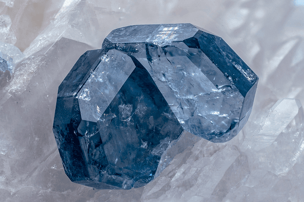Example of a natural Blue Apatite mined in Brazil