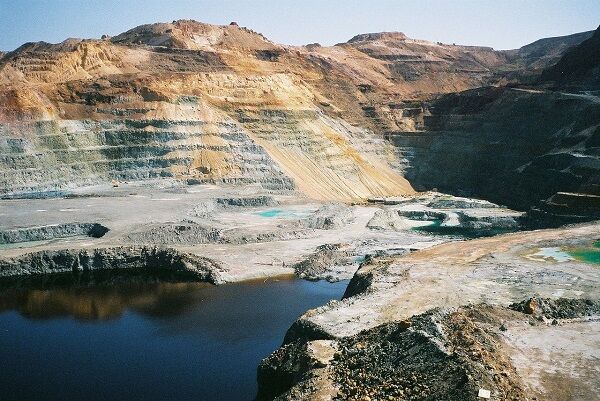 Large industrial pit mine