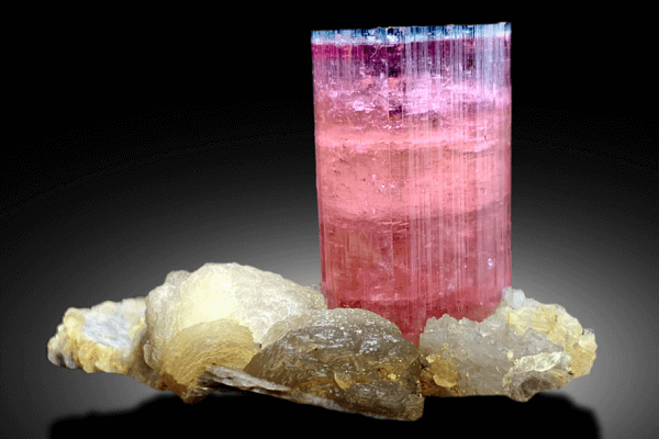 Example of a natural Pink Tourmaline mined in Afghanistan