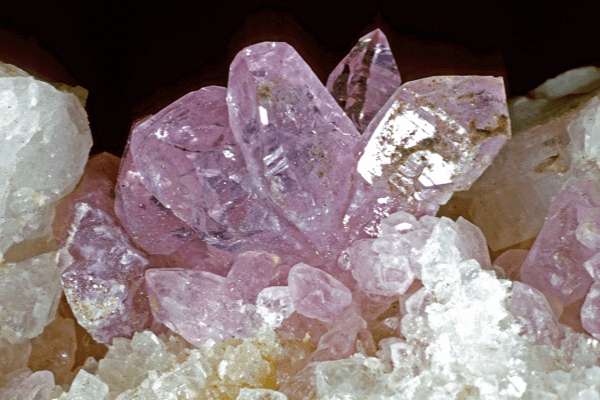 Example of a natural Rose Quartz mined in USA