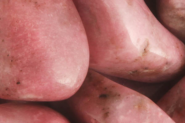 Close up of tumbled Thulite