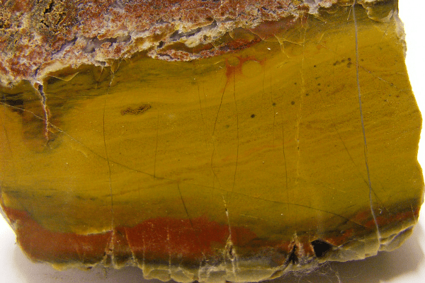 Example of a natural Yellow Jasper mined in Italy