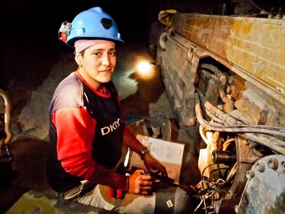 Woman Miner in Mexico