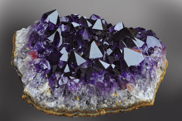 Example of a natural Amethyst mined in Uruguay