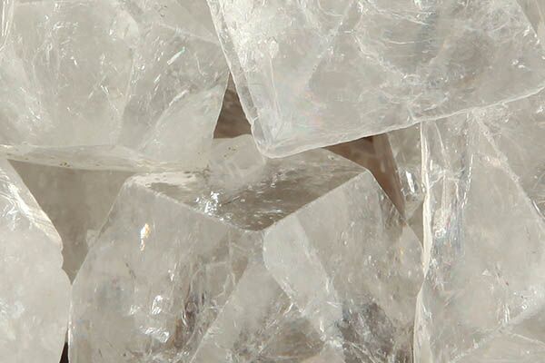 Close up of tumbled Apophyllite