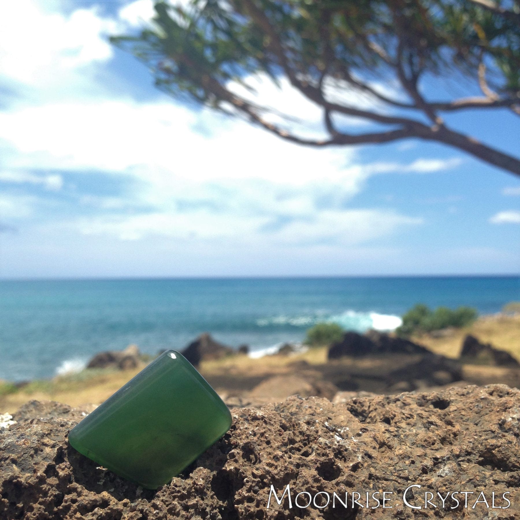 Chrysoberyl on the beach