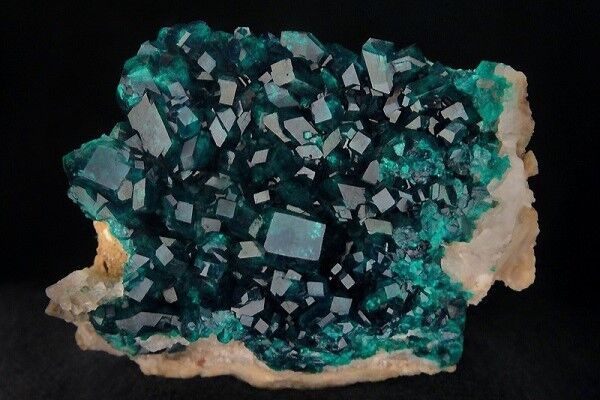 Example of a natural Dioptase mined in Kazakhstan