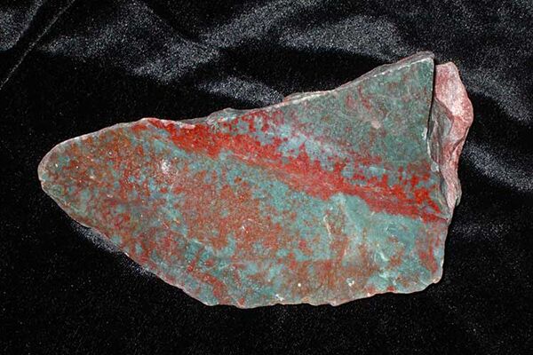 Example of a natural Dragon's Blood Jasper mined in Australia