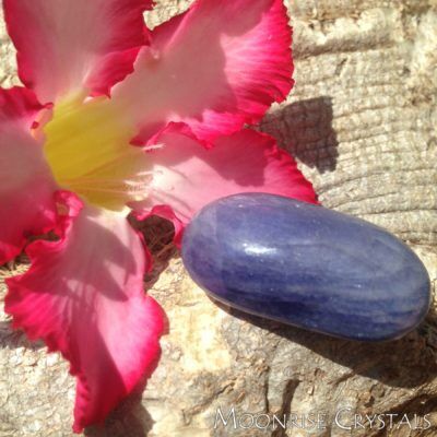 Sapphire with a pink flower