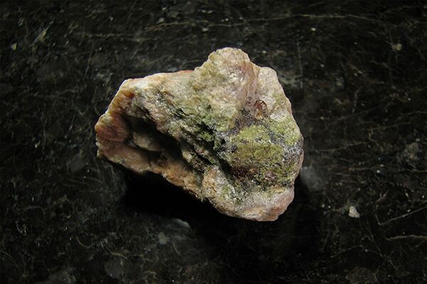 Example of a natural Unakite mined in USA