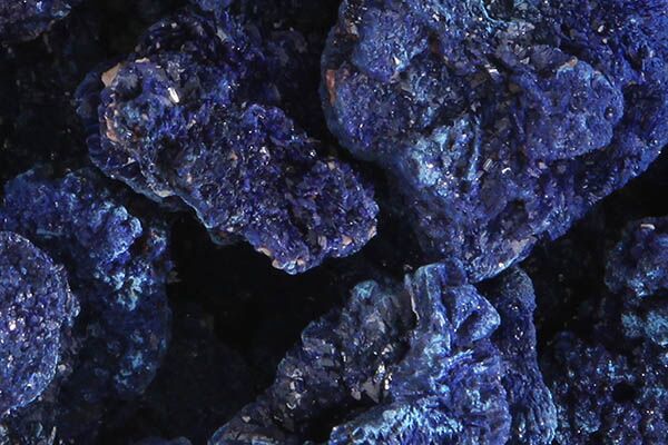 Close up of natural Azurite
