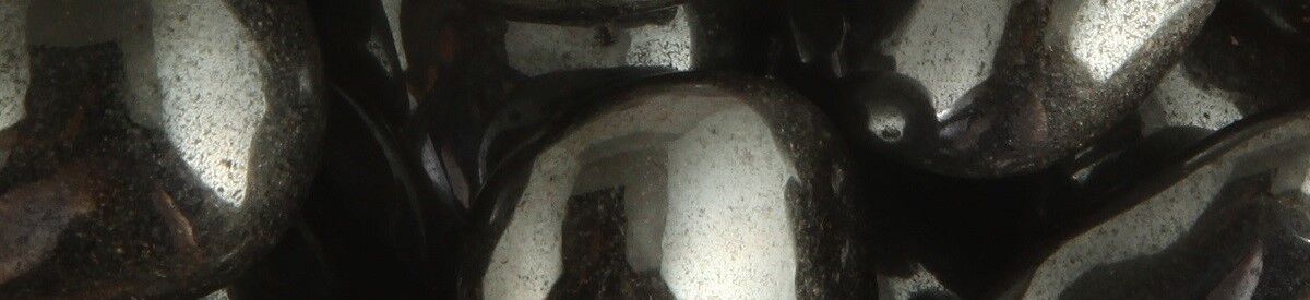 Close up of tumbled Hematite