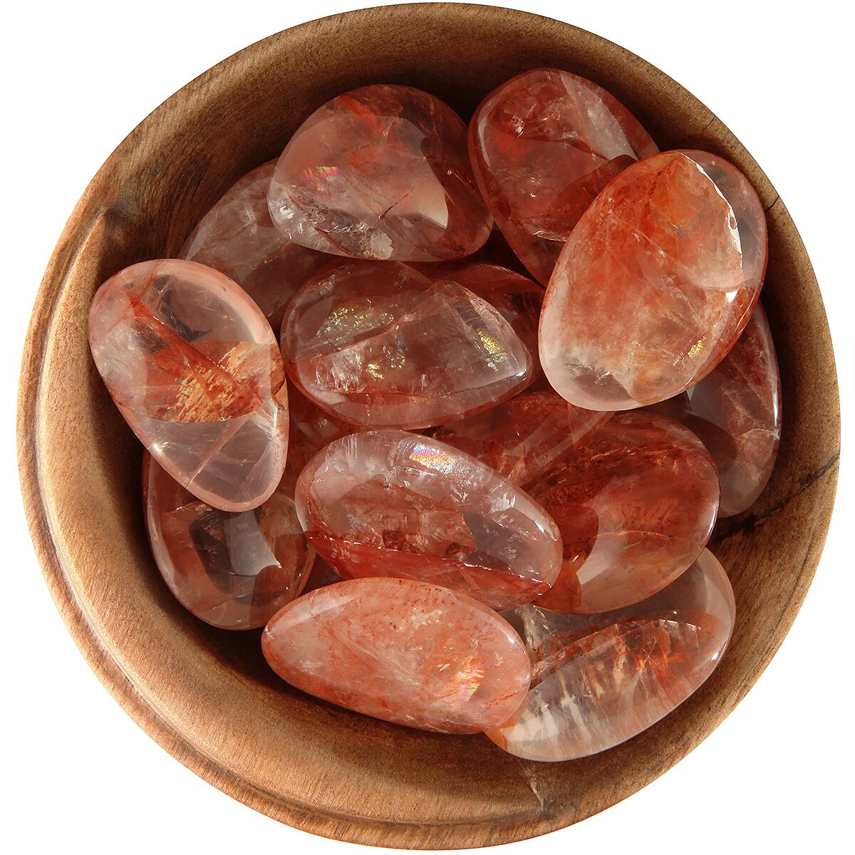 Quartz Crystal Red Hematite Stone Ethical Tumbled Red Hematite