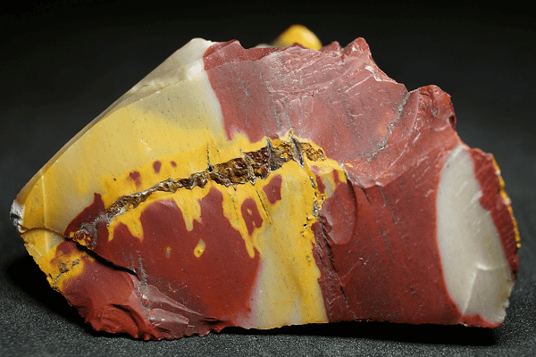Example of a natural Mookaite Jasper mined in Australia