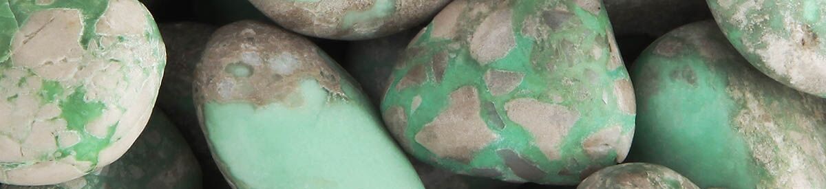 Variscite 1200 Close up of tumbled Variscite