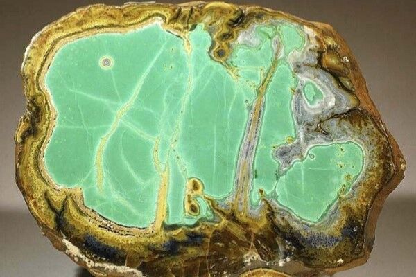 Example of a natural Variscite mined in USA