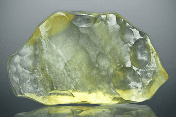 Example of a natural Libyan Desert Glass mined in Egypt