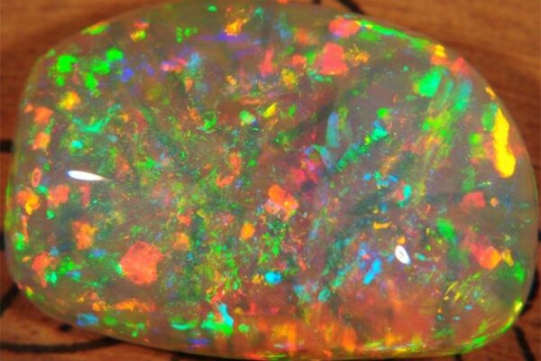 Example of a natural White Opal mined in Ethiopia