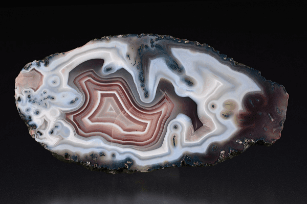 Example of natural Agate mined in Botswana.