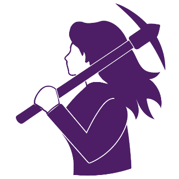 Female Miner Icon Woman Miner Icon, Moonrise Crystals