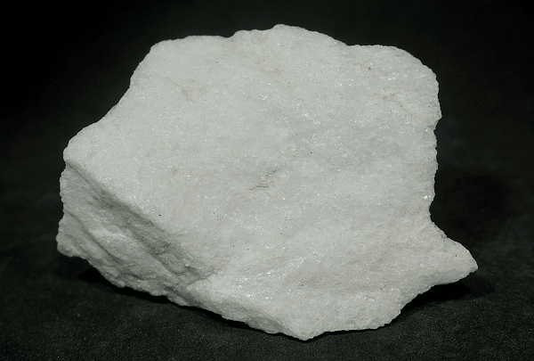 Example of a natural Snow Quartz mined in USA